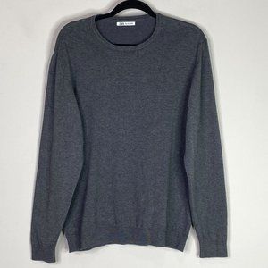 Zara Men's Basic Coloured Grey Sweater Size Large